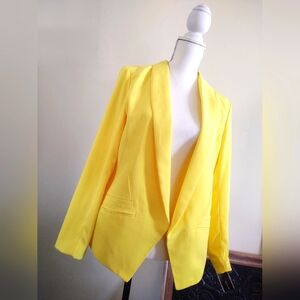 NWt BrighT 🌞 Yellow Women's Blazer-Jacket by Alfani~ Size: MED